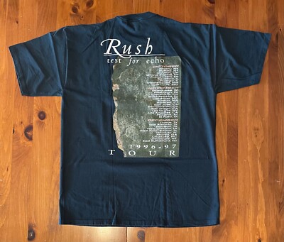 Vintage Rush Test For Echo Tour 1996 1997 XL T-shirt Concert Band