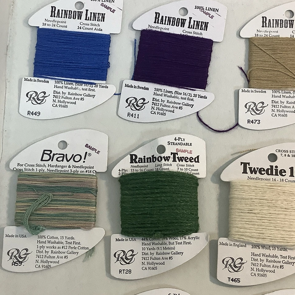 10 Rainbow Gallery Splendor Thread for Needlepoint CrossStitch Linen/Bamboo/Wool - Image 2 of 4