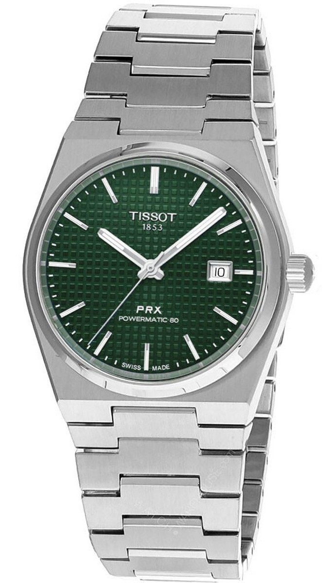 TISSOT PRX Powermatic 80 35MM Green Dial SS Women's Watch T137