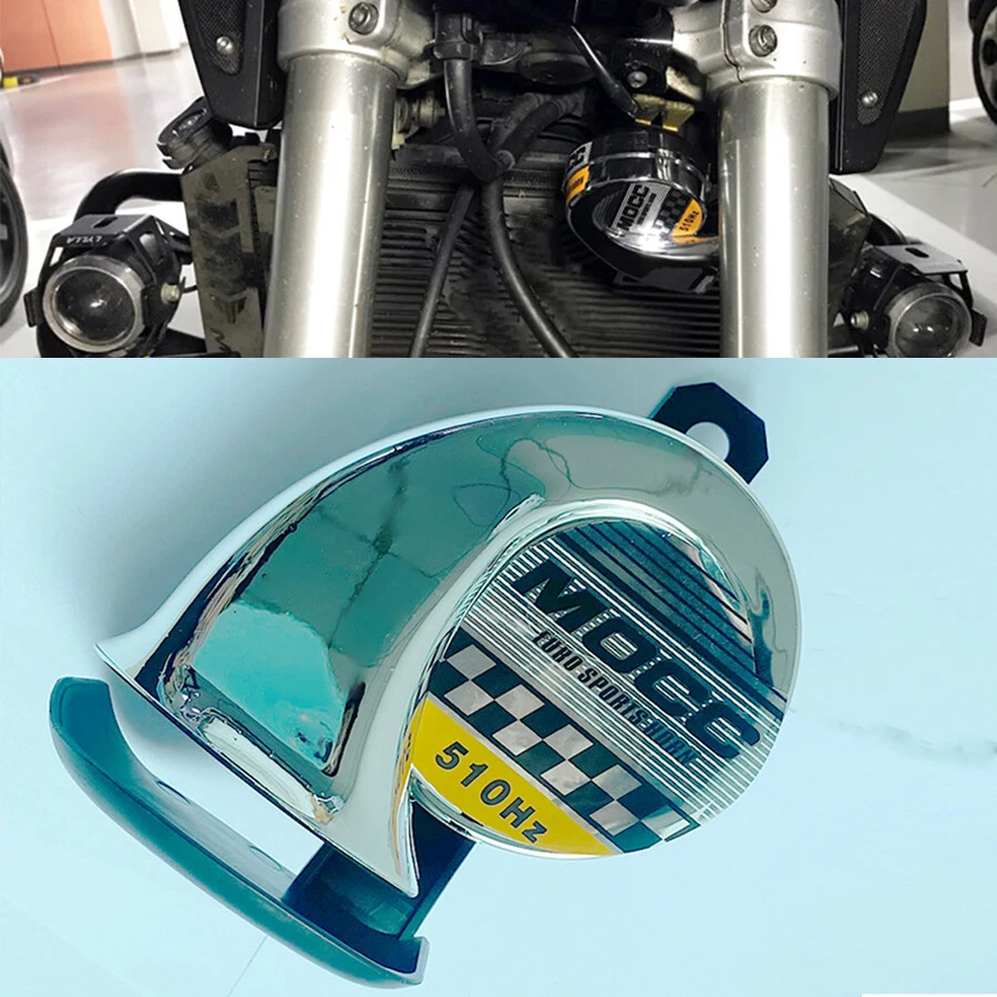 Bocina impermeable 12V 128dB motocicleta para Harley-Davidson Softail Sportster Dyna Foto 3 de 4