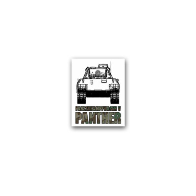 Panzer Window Sticker Aufkleber/Sticker Panther Panzer mittlerer Kampfpanzer V Fahrzeug 6x7cm ...