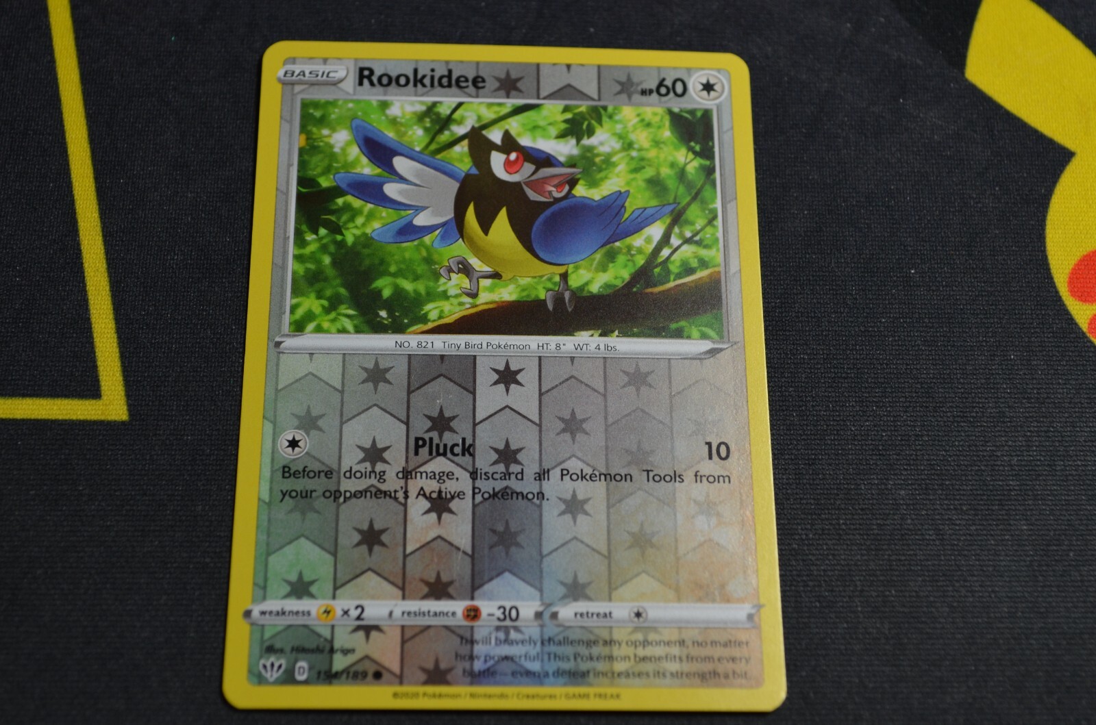 POKEMON DARKNESS ABLAZE REVERSE HOLO ROOKIDEE 154/189 NM/MINT