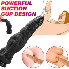 Extra Huge Dildo Dong 9.8in G-spot Realistic Big Thick Penis Women Masturbators