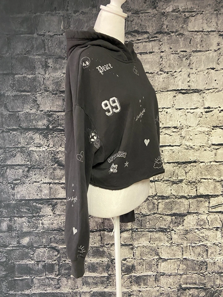 Толстовка женская Hollister размер средний толстовка с капюшоном серый длинным рукавом повседневный мягкий - Изображение 4 из 4