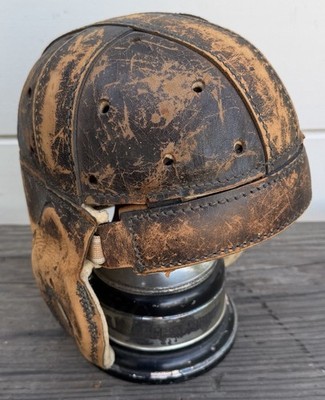 1930s leather wilson football helmet Antique Vintage 1916 Patent Dog Ear Leather Football Helmet Wilson / Ditson