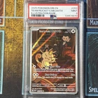2025 POKEMON DESTINED RIVALS ILLUSTRATION RARE #203 TEAM ROCKET'S MEOWTH PSA 9