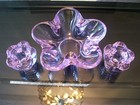 TIFFIN TWILIGHT LAVENDER CANTERBURY CANDLE GARDEN BOWL AND CANDLEHOLDERS — photo 1
