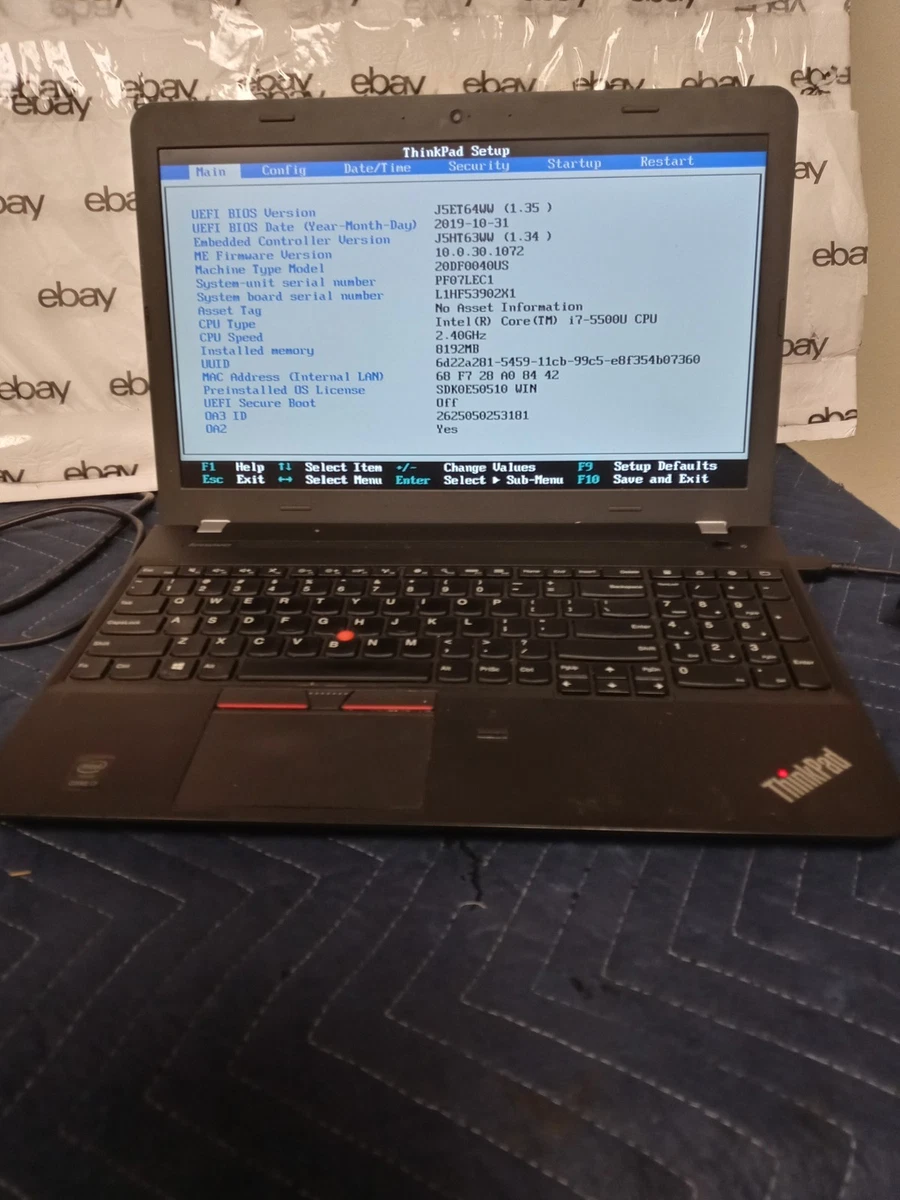 Lenovo Thinkpad E550 PC Laptops & Netbooks for Sale - Shop New
