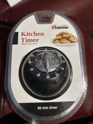 New Black 60 Minute Kitchen Timer by Culinary Elements