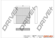 Innenraumfilter Partikelfilter DP1110.12.0110 Dr!ve+ für SUZUKI SX4 S-CROSS