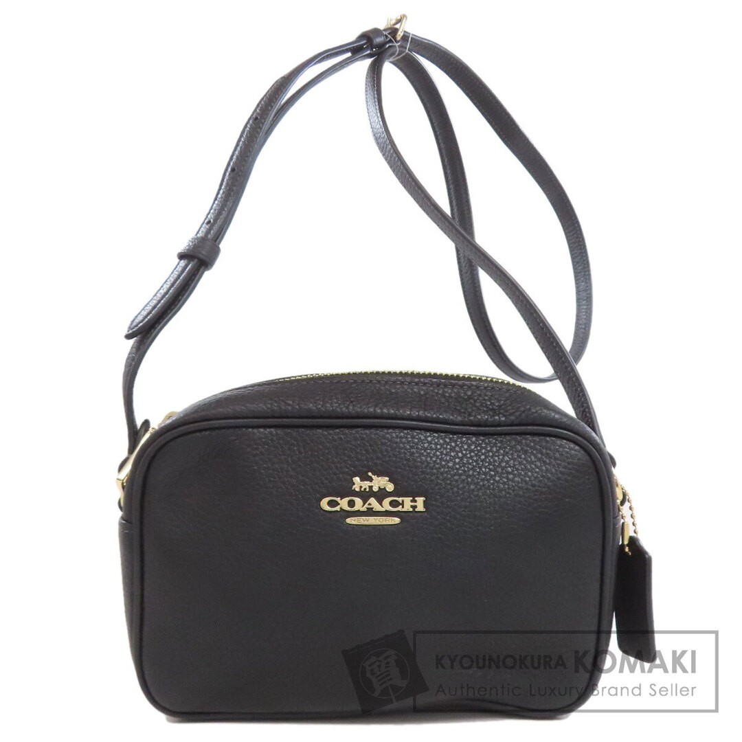 Coach Mini Jamie Leather Camera Shoulder Bag Black Used From Japan