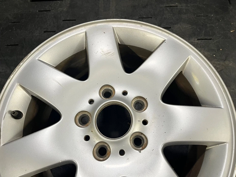99-06 BMW 325I E46 Wheel Factory Rim 16" X 7" 7 Spoke Alloy Cap Style 45 OEM - Image 4 of 4