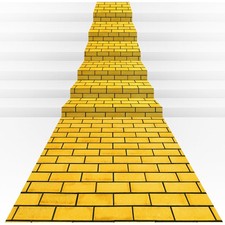 3Pcs Total 4.5x27 Feet Yellow Brick Road Floor 9 x 3Pack,