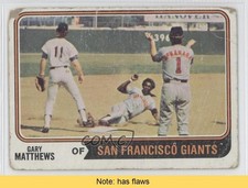 1974 Topps Gary Matthews #386 READ d0u