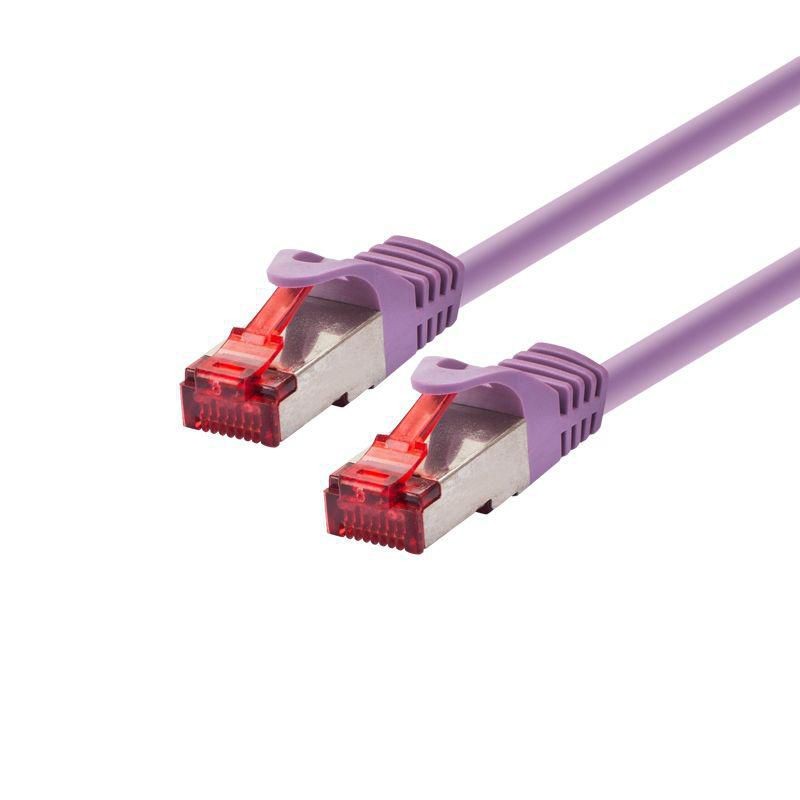 LOGON PROFESSIONAL TCR66SS100V Cat6 S/FTP Patch Cable 10m Violet RJ45 Shielded