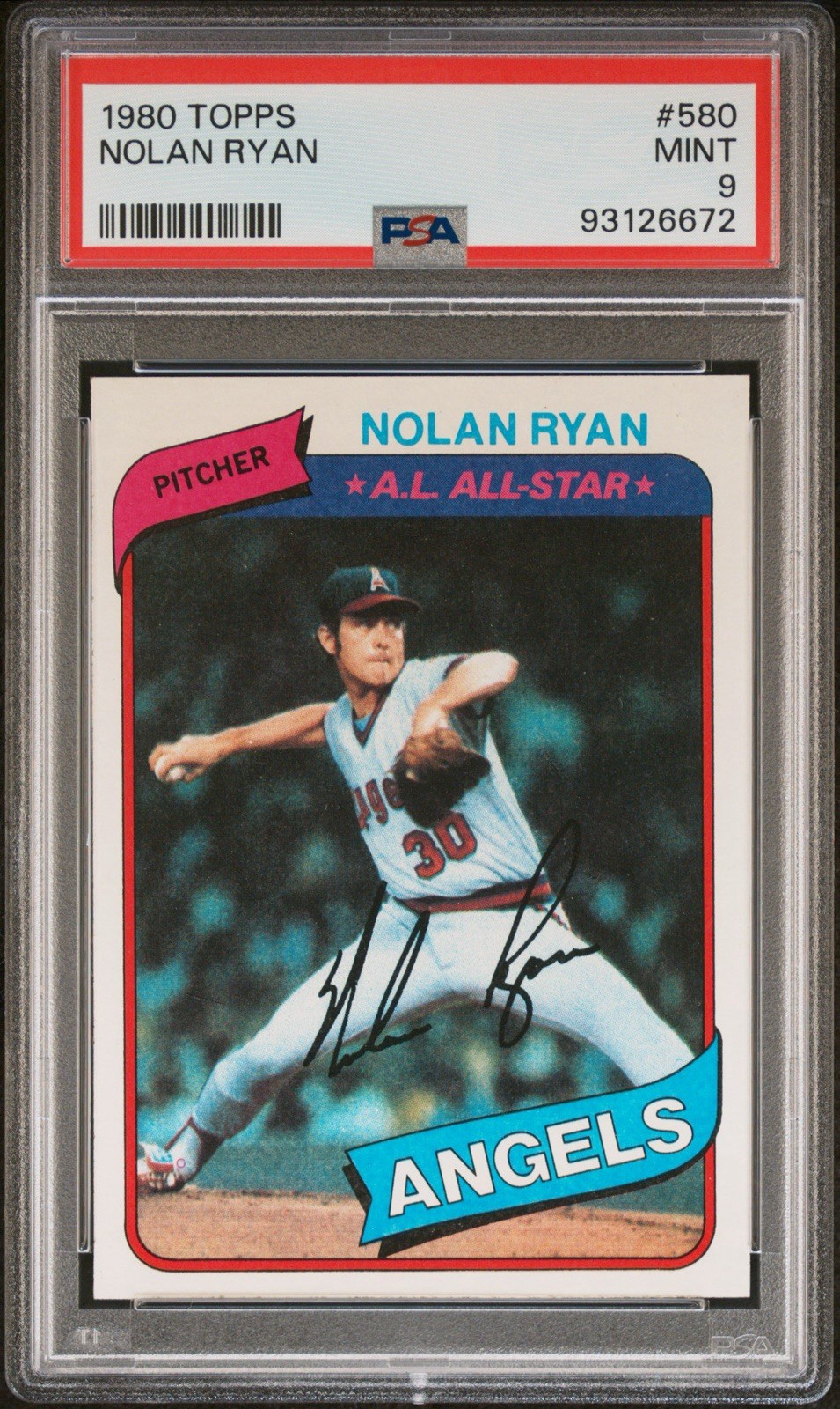 1980 Topps - Nolan Ryan #580 PSA 9