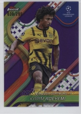 2024 Finest UEFA Club Competitions Purple Refractor /299 Karim Adeyemi #22 1t68