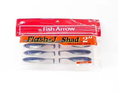 Fish Arrow Soft Lures Flash J Shad 2 Inch 8 Piece Per Pack #04 (1680)