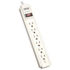 Tripp Lite Surge Protector Power Strip 120V 6 Outlet 4' Cord 790 Joule TLP604