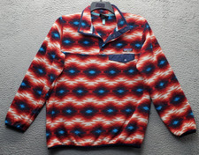 Patagonia Snap-T Synchilla Fleece Sweater Women Large Multi Aztec Print Pullover