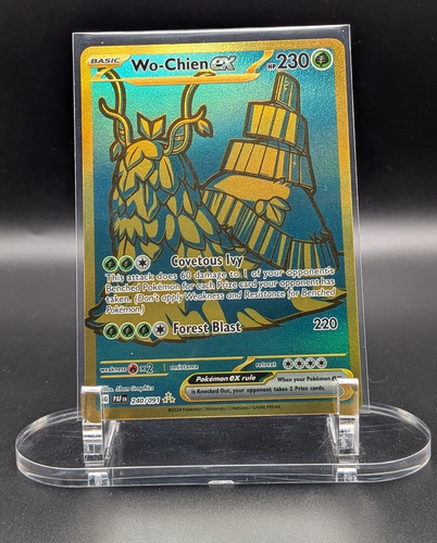 Juego de cartas coleccionables Pokémon Wo-Chien EX #240/091 casi nuevo (Paldean Fates) PAF Holo (hiper raro) - Imagen 1 de 2