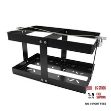 Upgrade Fuel Jug Holder, Black Gas Can Holder for Trailer, Sturdy Four-Way
