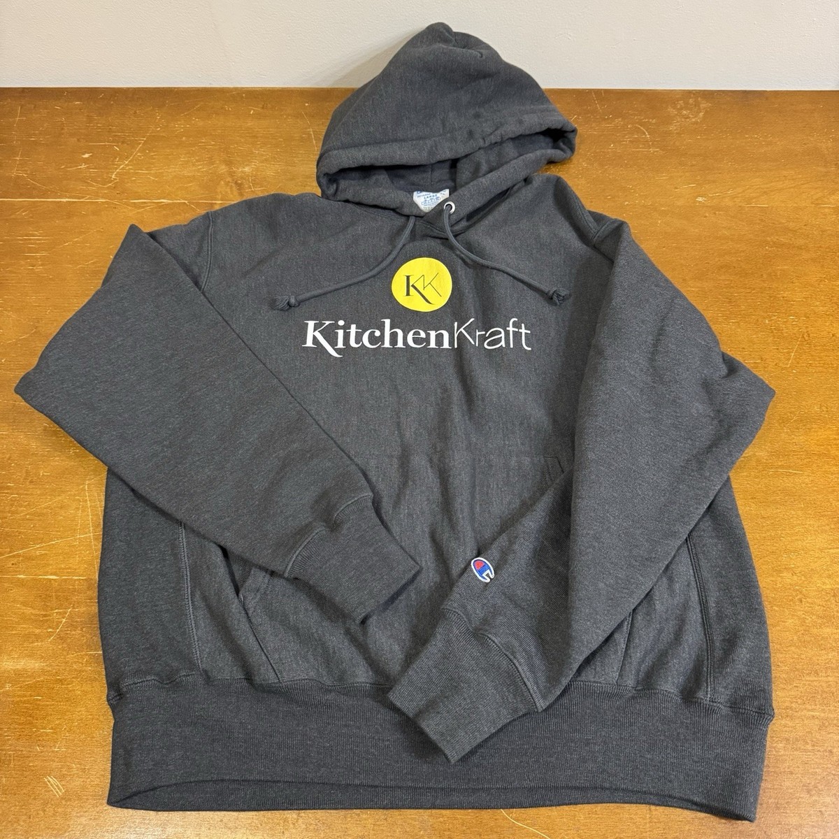 Champion Sweatshirt Mens Large Gray Reverse Weave Logo Heavyweight