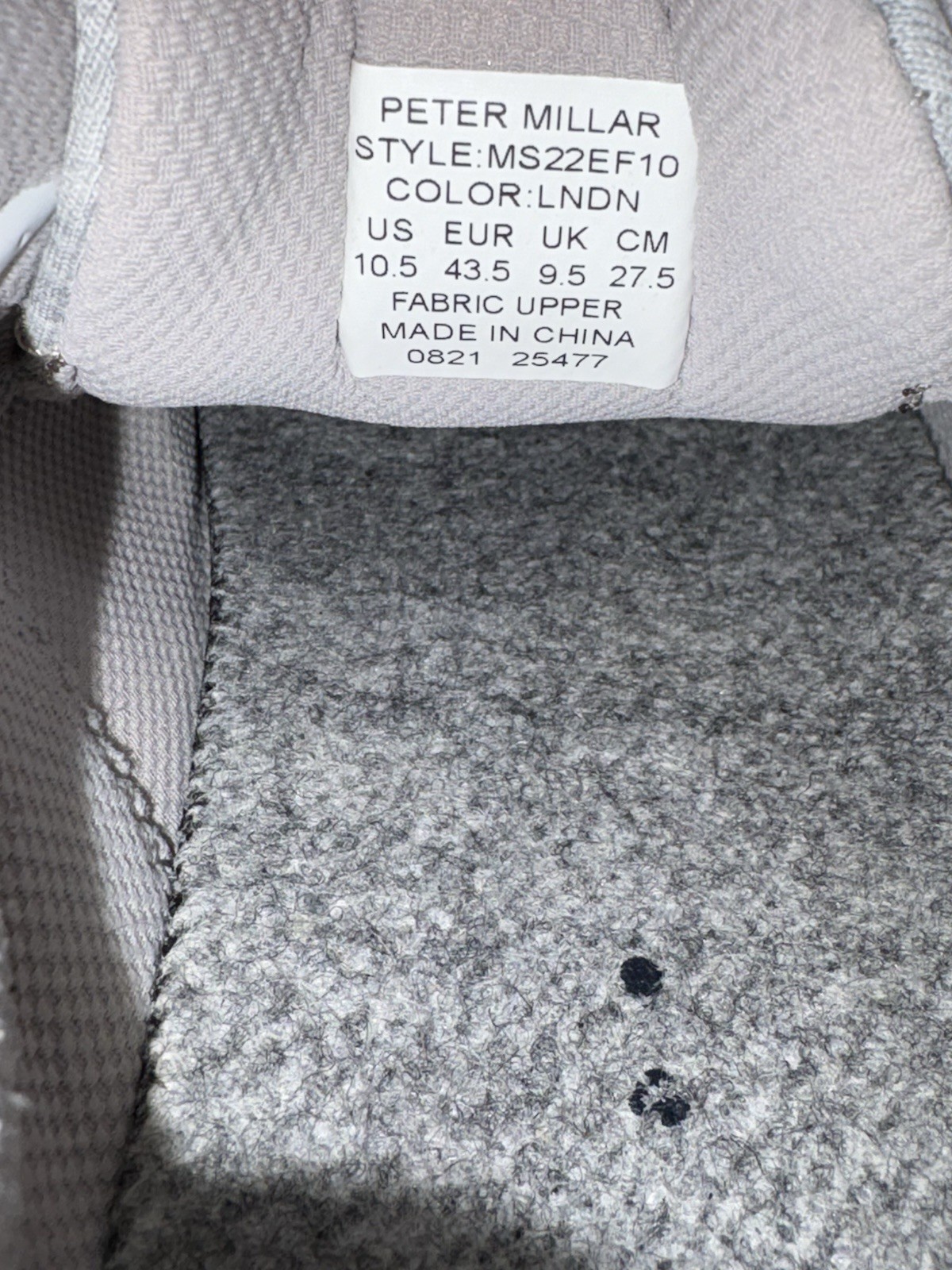 Peter Millar Hyperlight Glide Gray Knit Athletic … - image 9