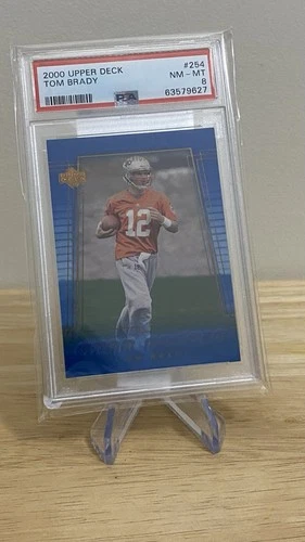 2000 UD #254 TOM BRADY ROOKIE RC PSA 8 HOF GOAT