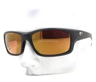Costa Del Mar Jose PRO Sunglasses Matte Black Gold Mirror Polarized Glass w/case