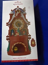 Hallmark 2017 Santa's Christmas Clock~Music and Motion NIB