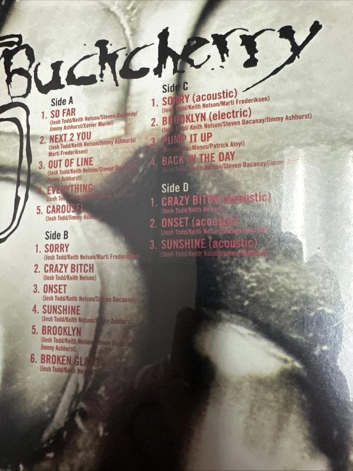 BUCKCHERRY 15 DOUBLE ALBUM CLEAR SMOKE VINYL SIGNED LTD EDITION RECORD LP - Image 4 of 4