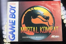NO GAME- Authentic Manual ONLY GAMEBOY NINTENDO Mortal Kombat