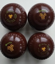 Henselite Classic Deluxe Lawn Bowls/Size 5/Brown/Set Of 4/Carry Bag.