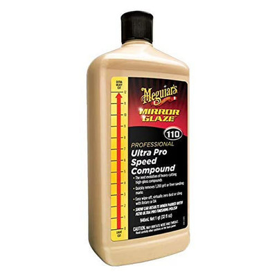 M110 Mirror Glaze Ultra Pro Speed Compound - Heavy Cut, High Gloss, M11032,32 oz