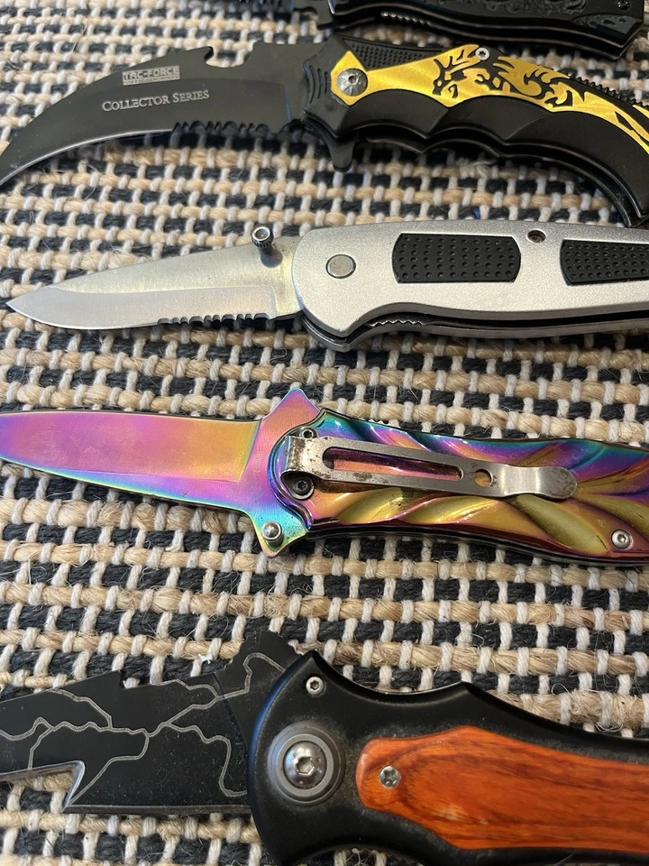 Lot of 5 Folding Knives – Tac-Force, Maxam & Others – Collector Pocket Knives - Image 2 of 4