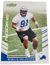 2007 Score #305 Ikaika Alama-Francis Rookie Detroit Lions NFL Football Card (H7. rookie card picture