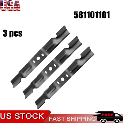 Set Of 3 Husqvarna OEM Lawn Mower Revolution Blade 581101101