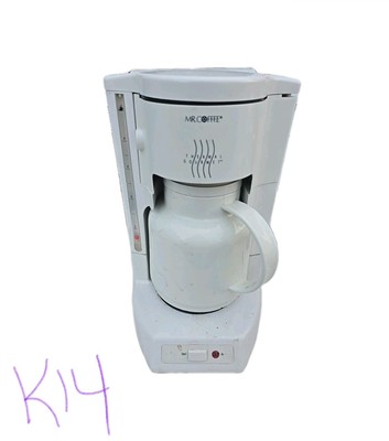 Mr Coffee Thermal Gourmet Cup White Carafe Coffee Maker