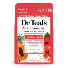 Dr Teal's Epsom Salt Magnesium Soak, Limited Edition Hawaiian Bliss, 3lbs