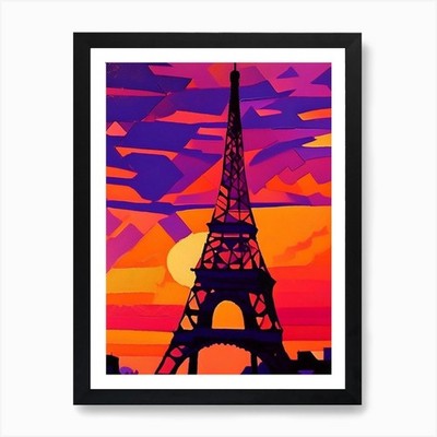 Eiffelturm Matisse inspiriert Kunst P gerahmtes Wandbild Poster Leinwanddruck Bild