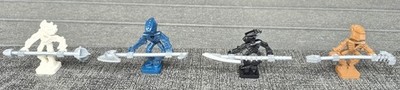 6 verschiedene Lego Bionicle Mini-Figuren Toa mit Waffen Neuwertig 2005