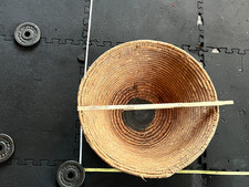 ANTICA CESTA SARDA FORMA TRONCOCONICA (DIAM 55 CM) FATTA A MANO. 