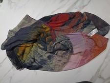 Foulard Stola Scialle Donna Fantasia Colorato Desigual Ottime Condizioni