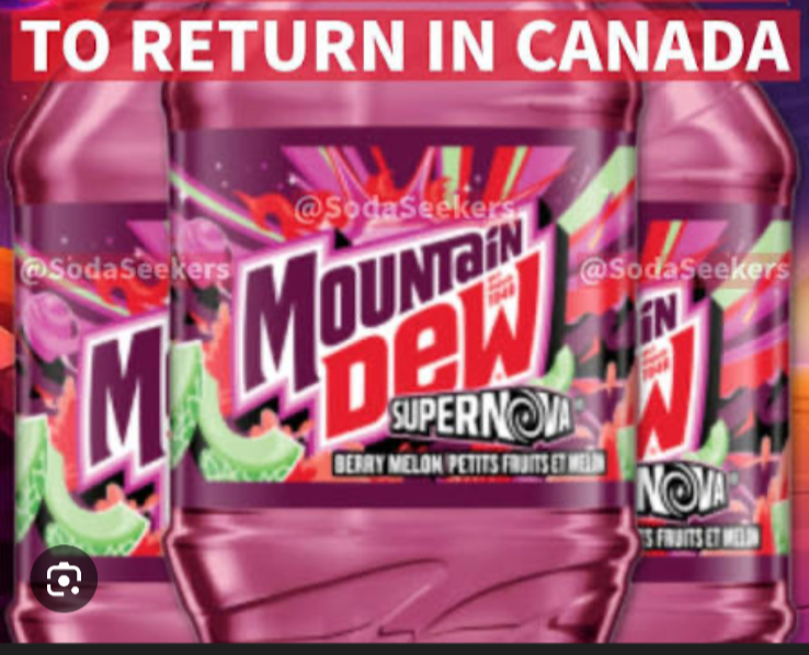 🤩US SHIPPED🤩 6x 20oz Supernova Mountain Dew Bottles 2026 Canada