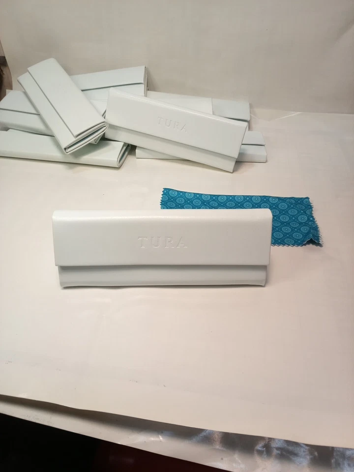 Estuche para Gafas con Paño 'Tura' Blanco Magnético  Foto 2 de 4