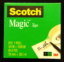 Magic Tape 3M SCOTCH 50 More 3/4" x 1500 inch Bonus Roll 1500" Transparent Tape