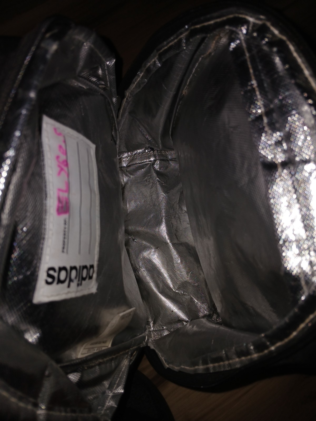 Adidas Linear Mini Backpack Black with Rainbow Lo… - image 3