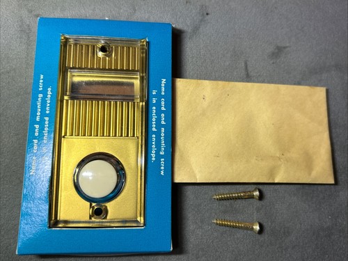 Vintage NuTone PB-8 Push Lite Electrically Lighted Pushbutton NEW BOXED - Picture 4 of 6