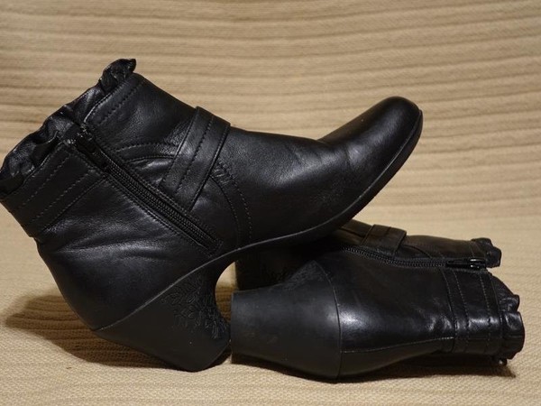 Women Camper Boots Black Leather 41